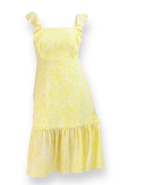 Paris Ruffle Midi Dress