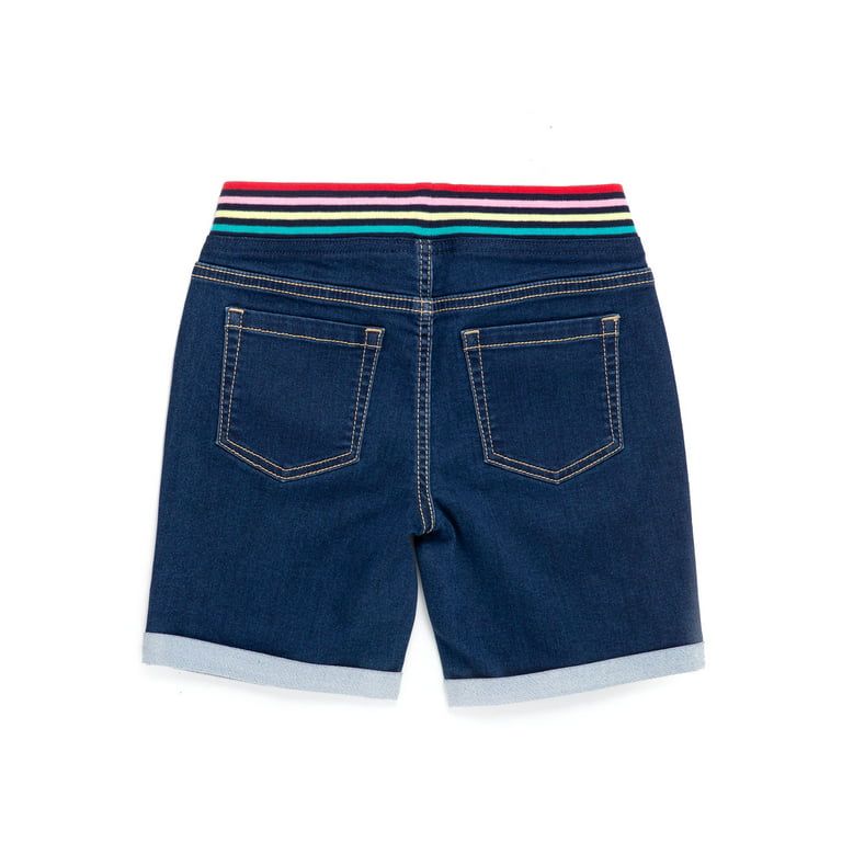 Girls Bermuda Shorts W Elastic Waist Stretch