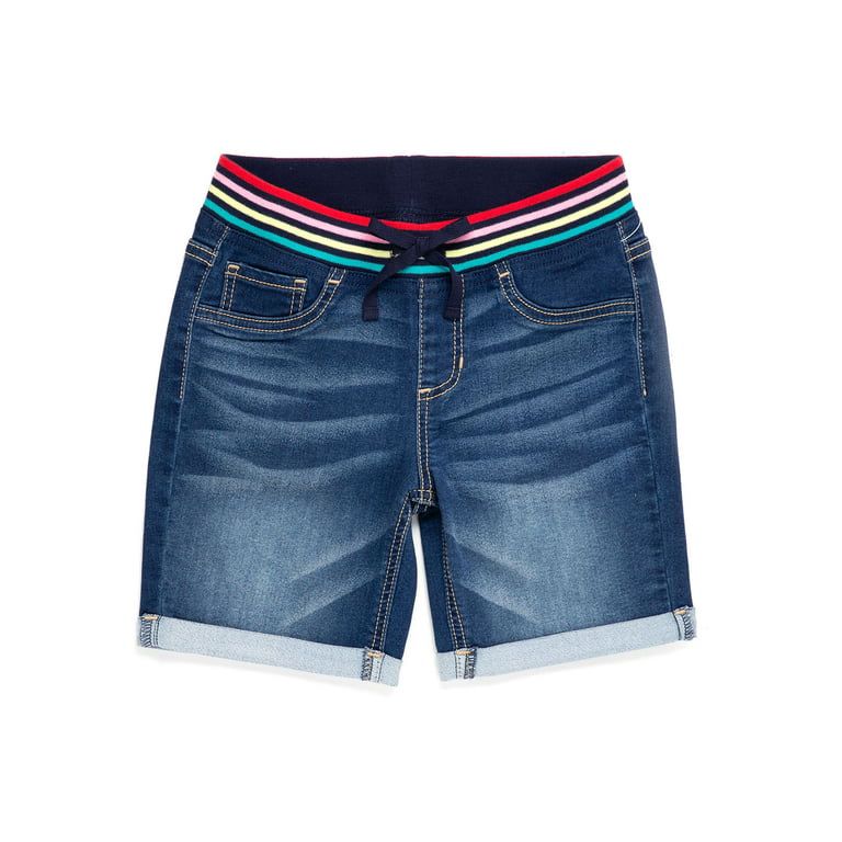 Girls Bermuda Shorts W Elastic Waist Stretch