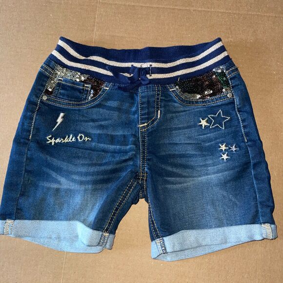 Girls Bermuda Shorts W Elastic Waist Stretch