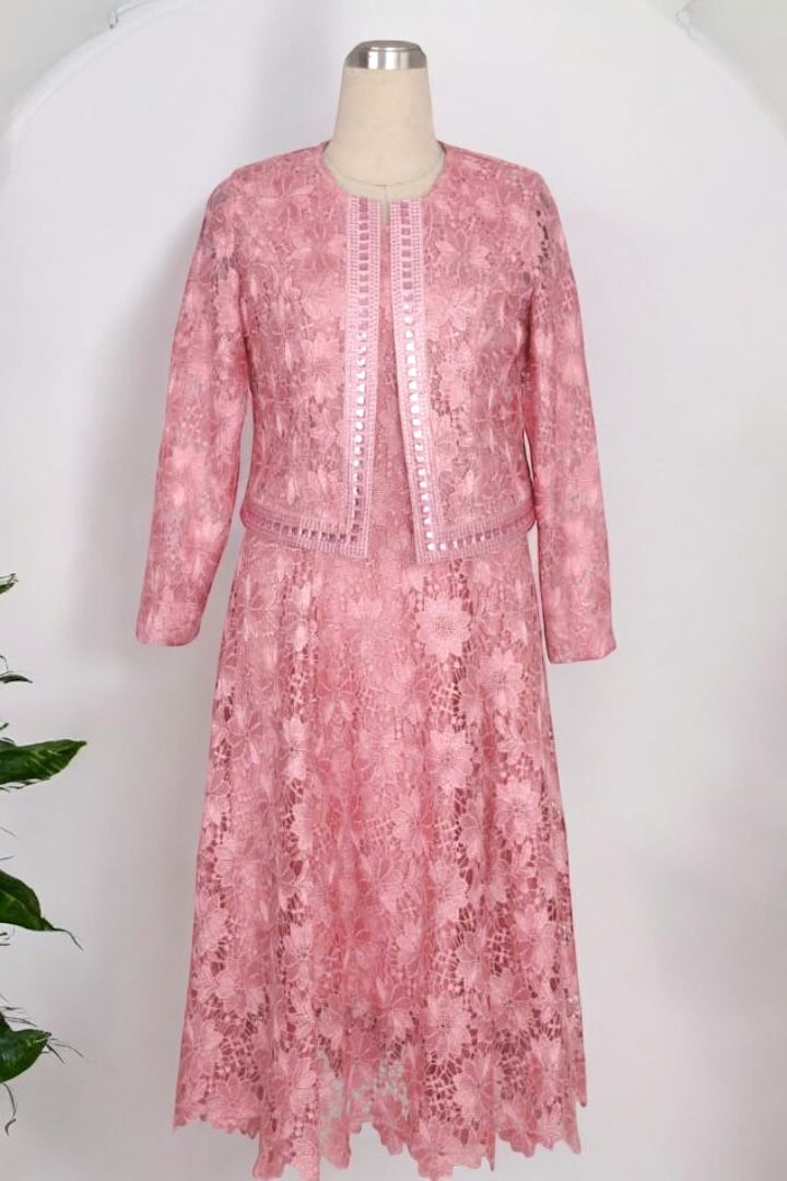 Geenlinm Women's 2 Piece Dress And Jacket